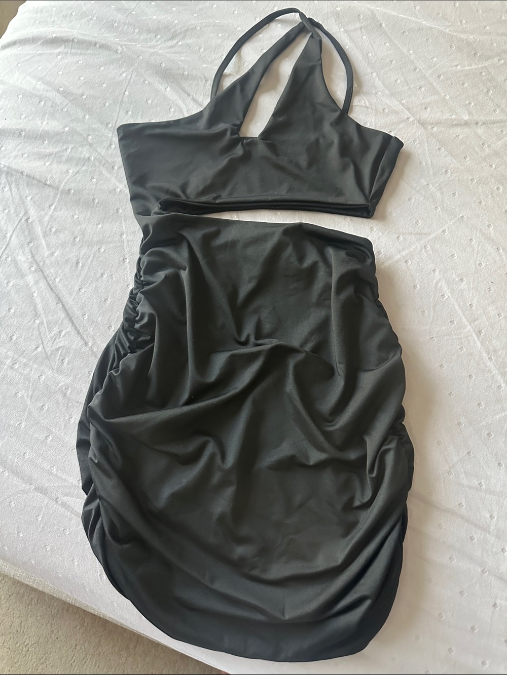SHEIN Black Halter Mini Dress - Picture 1 of 2